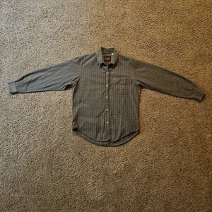 Roper Shirt Womens Medium Plaid Green Check Five Star Western